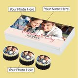Beautiful Valentine's Day Chocolate Gift Box with Photo on Chocolates (with Printed Chocolates)
