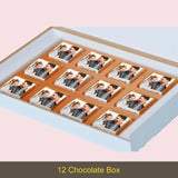 Personalised Gift for Father's Day with Photo on Wrapped Chocolates