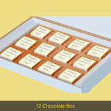 Unique Gift Idea for Father's Day - Personalised Chocolate Gift Box with Wrapped Chocolates