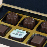 Birthday Invitations - 6 Chocolate Box - Single Printed Chocolates (Minimum 10 Boxes)