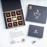 Corporate Gifts - 9 Chocolate Box - Single Printed Chocolates (Sample)