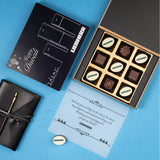 Corporate Gifts - 9 Chocolate Box - Alternate Printed Chocolates (Sample)