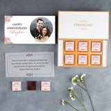 Personalized Anniversary Gift with Couple Photo (with Wrapped Chocolates)