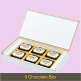 Token of Love - Gift with Printed Chocolates (Rakhi Pack Optional)