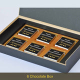 Black and Gold Design Anniversary Gift Box Personalized with Photo (with Wrapped Chocolates)