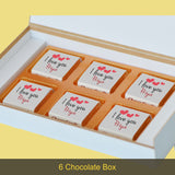 Red Hearts I Love You Chocolate Gift Box Personalized with Picture (with Wrapped Chocolates)