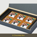 I Miss You Gift Box Personalized with Photo on Box and Chocolates (with Wrapped Chocolates)