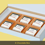 Beautiful Modern Design Personalised Chocolate Gift Box for Birthday (with Wrapped Chocolates)