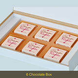I Love You Chocolate Gift Box Personalised with Photo (with Wrapped Chocolates)