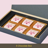 Floral Birthday Wishes - Personalised Chocolate Box(with Wrapped Chocolates)