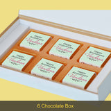 Personalized Anniversary Gift Box & Chocolates (with Wrapped Chocolates)
