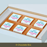 Splash of Colour I Love You Chocolate Gift Box Personalized with Photo (with Wrapped Chocolates)