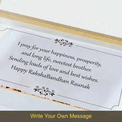 Unbreakable Bond - Gift with Printed Chocolates (Rakhi Pack Optional)
