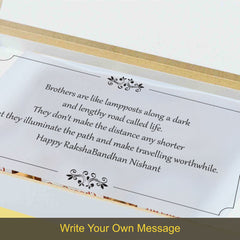 Best Friend for Life - Gift with Printed Chocolates (Rakhi Pack Optional)