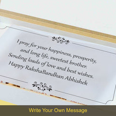 Loving Hearts - Gift with Printed Chocolates (Rakhi Pack Optional)