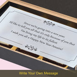Personalised Happy New Year Gift with Printed Chocolates