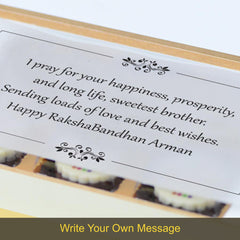 Memories - Gift with Printed Chocolates (Rakhi Pack Optional)
