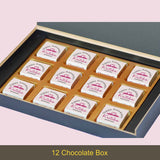 Unique Personalised Wedding Anniversary Gift Chocolate Box (With Wrapped Chocolates)