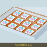 Splash of Colour I Love You Chocolate Gift Box Personalized with Photo (with Wrapped Chocolates)