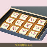 Beautiful Miss You Chocolate Gift Box Personalized with Picture (with Wrapped Chocolates)