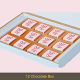 Romantic Gift Box with Chocolates Personalized with Photo (with Wrapped Chocolates)