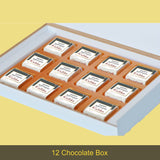 Beautiful Modern Design Personalised Chocolate Gift Box for Birthday (with Wrapped Chocolates)