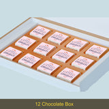 Beautiful Personalized Chocolate Gift Box (with Wrapped Chocolates)