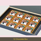 I Miss You Gift Box Personalized with Photo on Box and Chocolates (with Wrapped Chocolates)