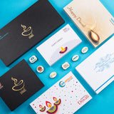 Corporate Gifts - 18 Chocolate Box - Middle Four Printed Chocolates (Free Designing)