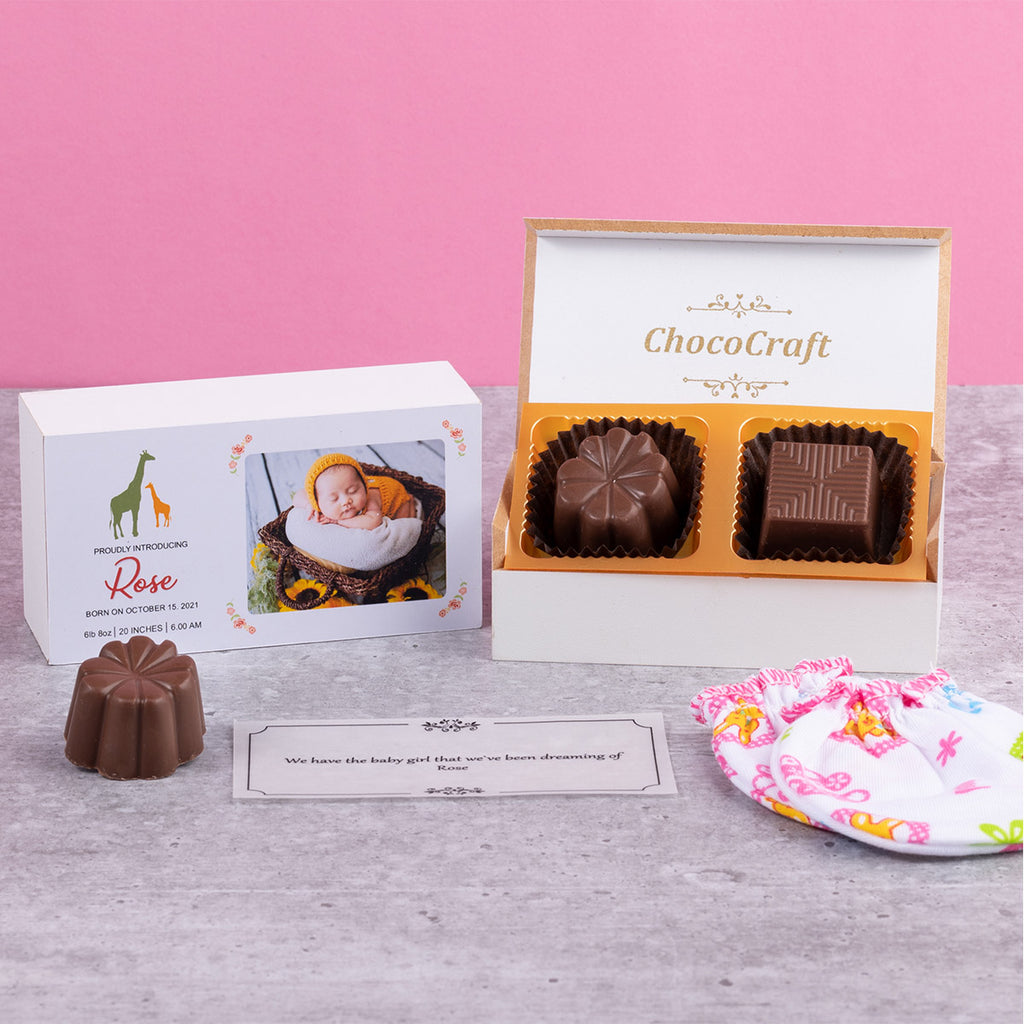 Birth Announcement Gifts - 2 Chocolate Box - Assorted Chocolates (Sample)