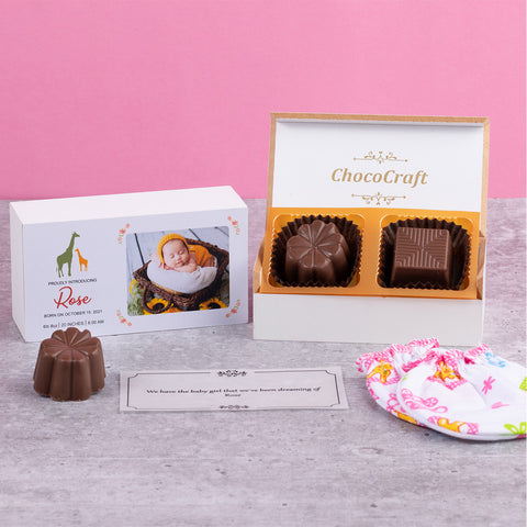 Birth Announcement Gifts - 2 Chocolate Box - Assorted Chocolates (Minimum 10 Boxes)