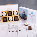 Birth Announcement Gifts - 6 Chocolate Box - Alternate Printed Chocolates (Minimum 10 Boxes)