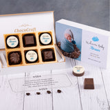 Birth Announcement Gifts - 6 Chocolate Box - Alternate Printed Chocolate (Sample)