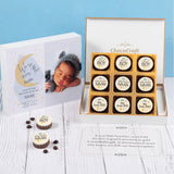 Birth Announcement Gifts - 9 Chocolate Box - All Printed Chocolate (Sample)