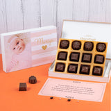 Birth Announcement Gifts - 12 Chocolate Box - Assorted Chocolates (Minimum 10 Boxes)