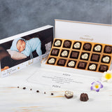 Birth Announcement Gifts - 18 Chocolate Box - Alternate Printed Chocolates (Minimum 10 Boxes)
