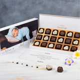 Birth Announcement Gifts - 18 Chocolate Box - Alternate Printed Chocolates (Sample)