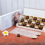 Birth Announcement Gifts - 18 Chocolate Box - Alternate Printed Chocolates (Sample)