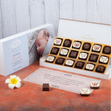 Birth Announcement Gifts - 18 Chocolate Box - Alternate Printed Chocolates (Minimum 10 Boxes)