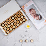 Birth Announcement Gifts - 18 Chocolate Box - All Printed Chocolates (Sample)