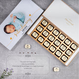 Birth Announcement Gifts - 18 Chocolate Box - All Printed Chocolates (Minimum 10 Boxes)
