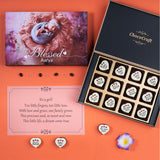 Birth Announcement Gifts - 12 Chocolate Box - All Printed Chocolates (Minimum 10 Boxes)