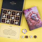 Birth Announcement Gifts - 12 Chocolate Box - Alternate Printed Chocolates (Minimum 10 Boxes)