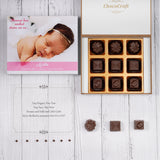 Birth Announcement Gifts - 9 Chocolate Box - Assorted Chocolates (Minimum 10 Boxes)