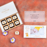 Birth Announcement Gifts - 6 Chocolate Box - All Printed Chocolates (Minimum 10 Boxes)