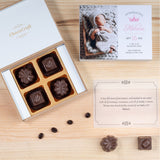 Birth Announcement Gifts - 4 Chocolate Box - Assorted Chocolates (Minimum 10 Boxes)