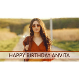 Beautiful Personalized Birthday Gift Box with Photo and Wrapped Chocolates