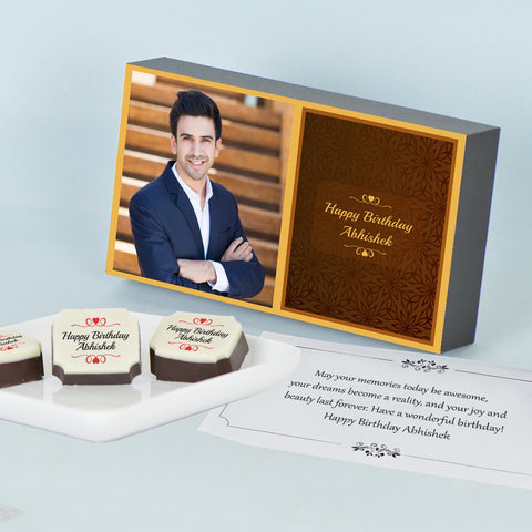 Happy Birthday Chocolate - Personalised Printed Chocolate Gift