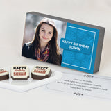 Birthday Gift Chocolate Box - Personalised with Photo and Name (with Printed Chocolates)