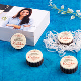 Beautiful Modern Design Personalised Chocolate Gift Box for Birthday (with Printed Chocolates)